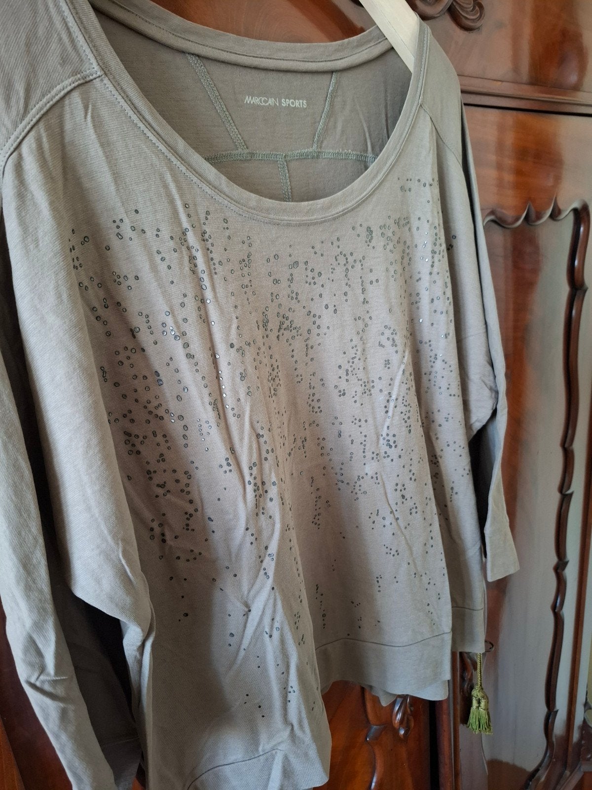 Marc Cain shirt met glitters maat 38/40, Maat 38/40 (M), Marc Cain, Overige kleuren, Ophalen of Verzenden