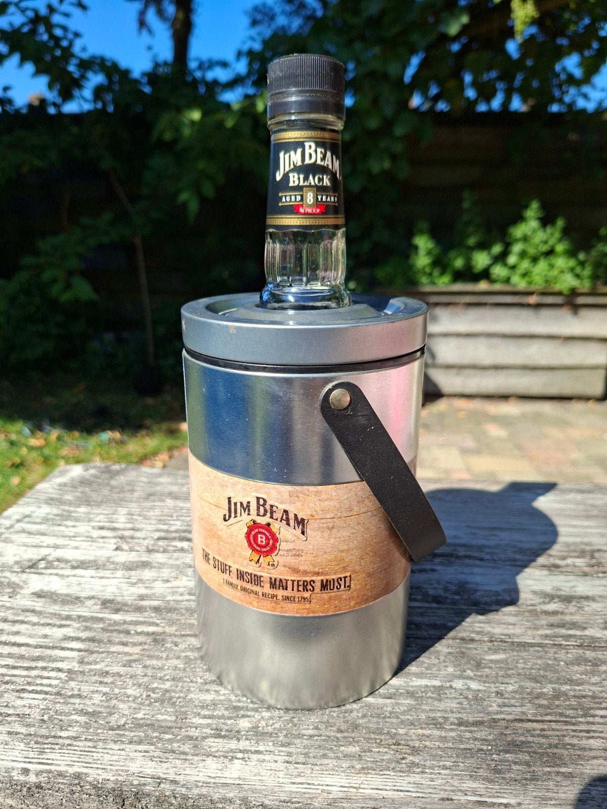 Jim Beam fles ijsemmer, Verzamelen, Ophalen of Verzenden