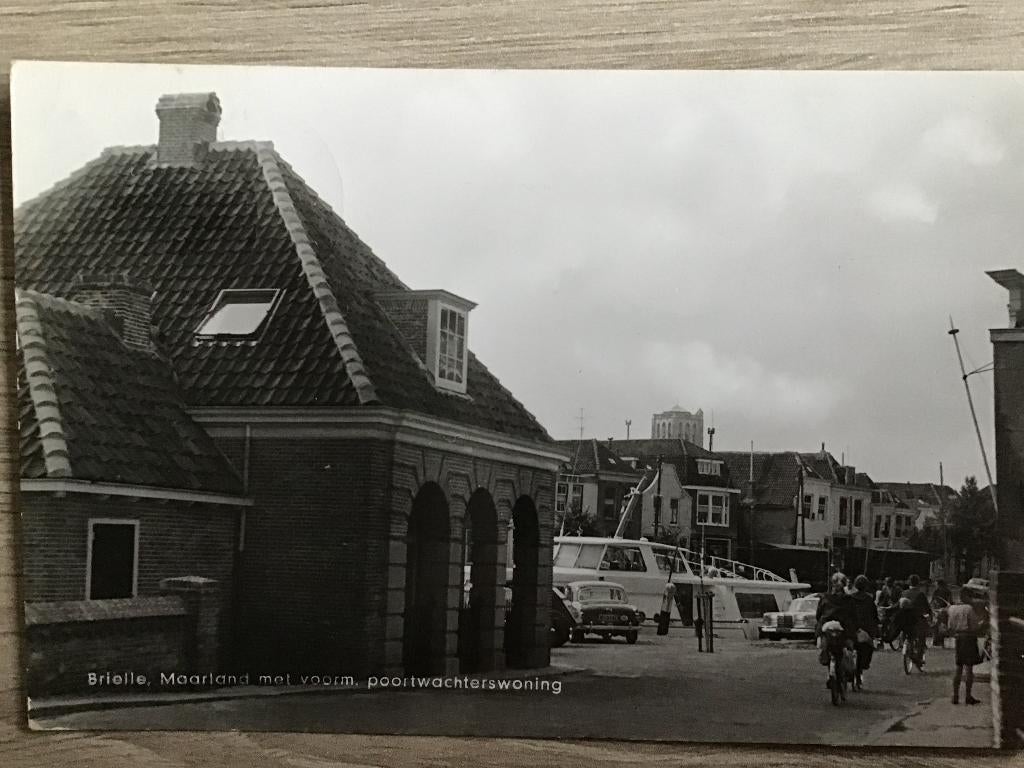 Brielle Maarland met voorm. Poortwachterswoning 1955-60, Verzenden, 1940 tot 1960, Gelopen, Zuid-Holland