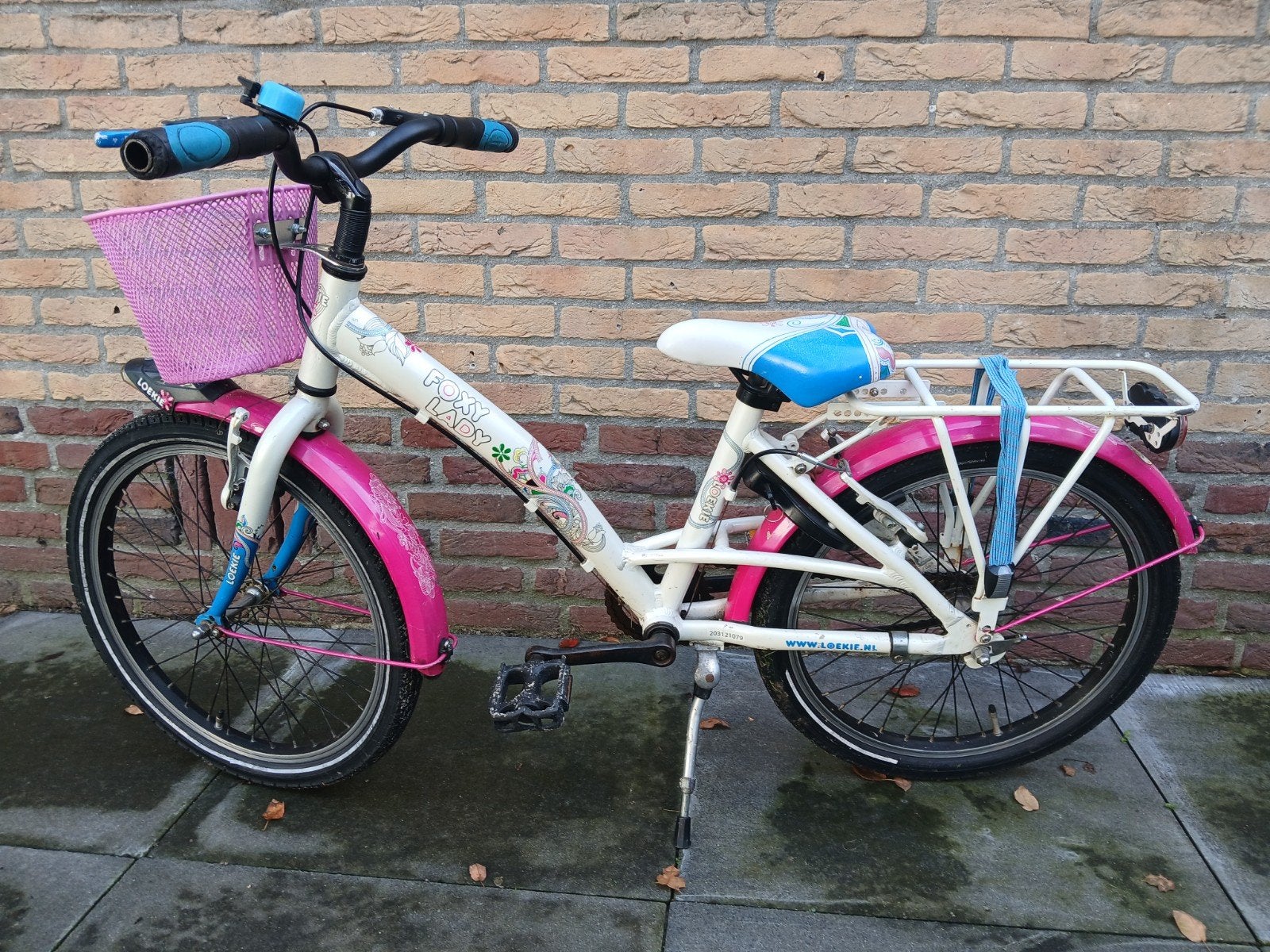 meisjes fiets loekie, Fietsen en Brommers, Ophalen, Gebruikt, 20 inch