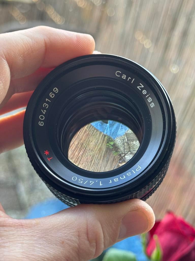 Carl zeiss 50mm 1.4 contax aeg top staat, Audio, Tv en Foto, Fotografie | Filters, Zo goed als nieuw, Overige typen, 50 tot 60 mm