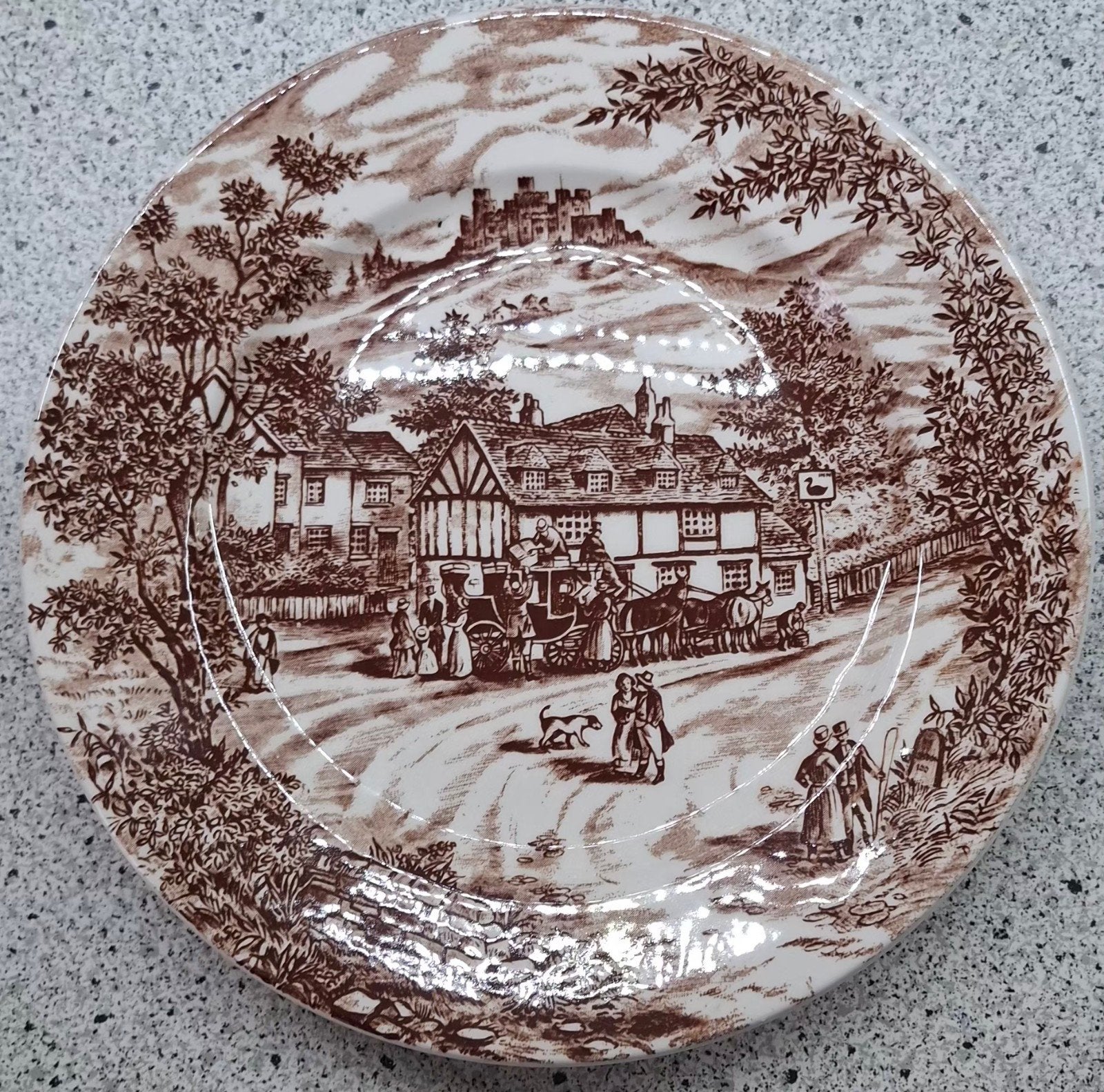 J. Broadhurst & Sons 'Swan Inn' bord - Made in England, Ophalen of Verzenden
