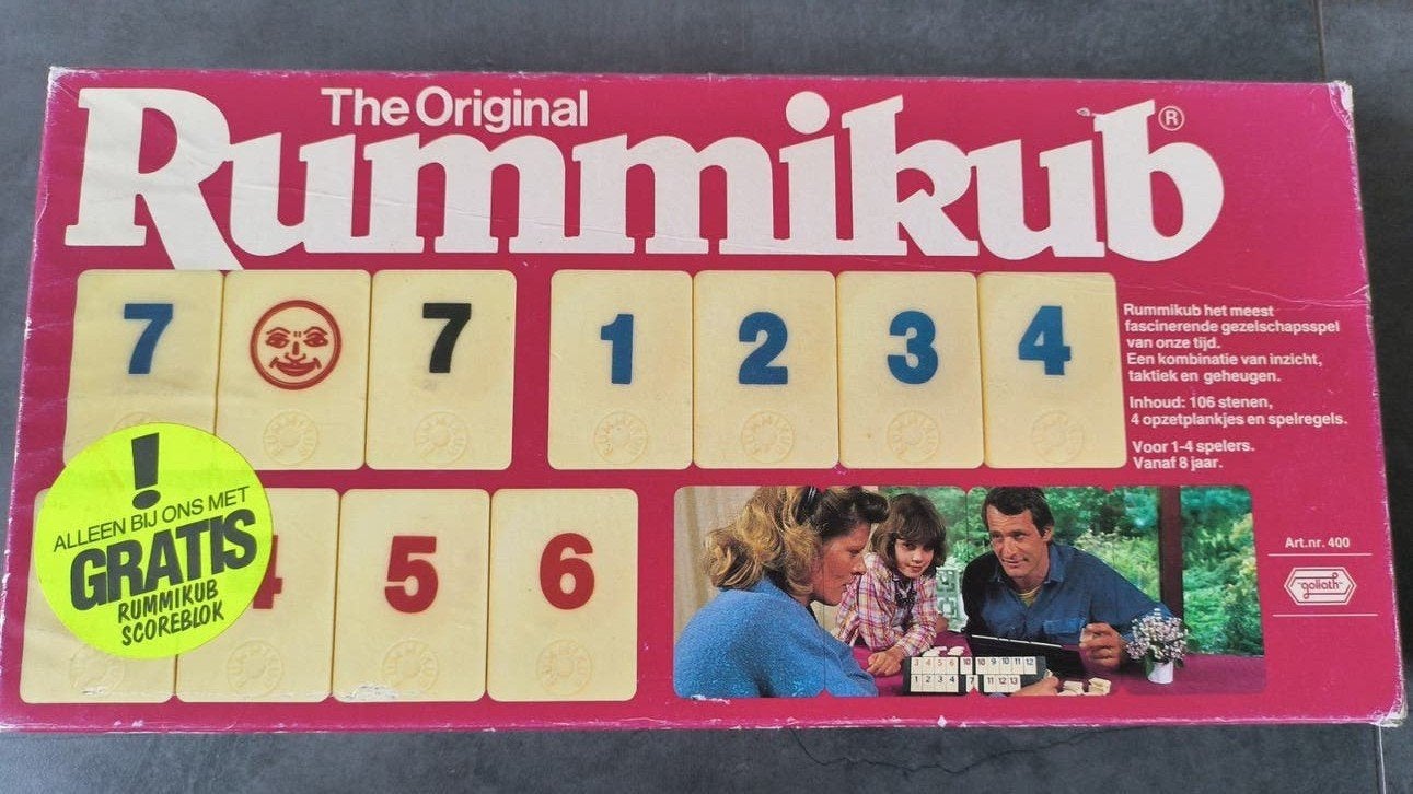 Rummikub Compleet Groot - Klassiek Gezelschapssp, Drie of vier spelers, Ophalen of Verzenden, Zo goed als nieuw, Goliath