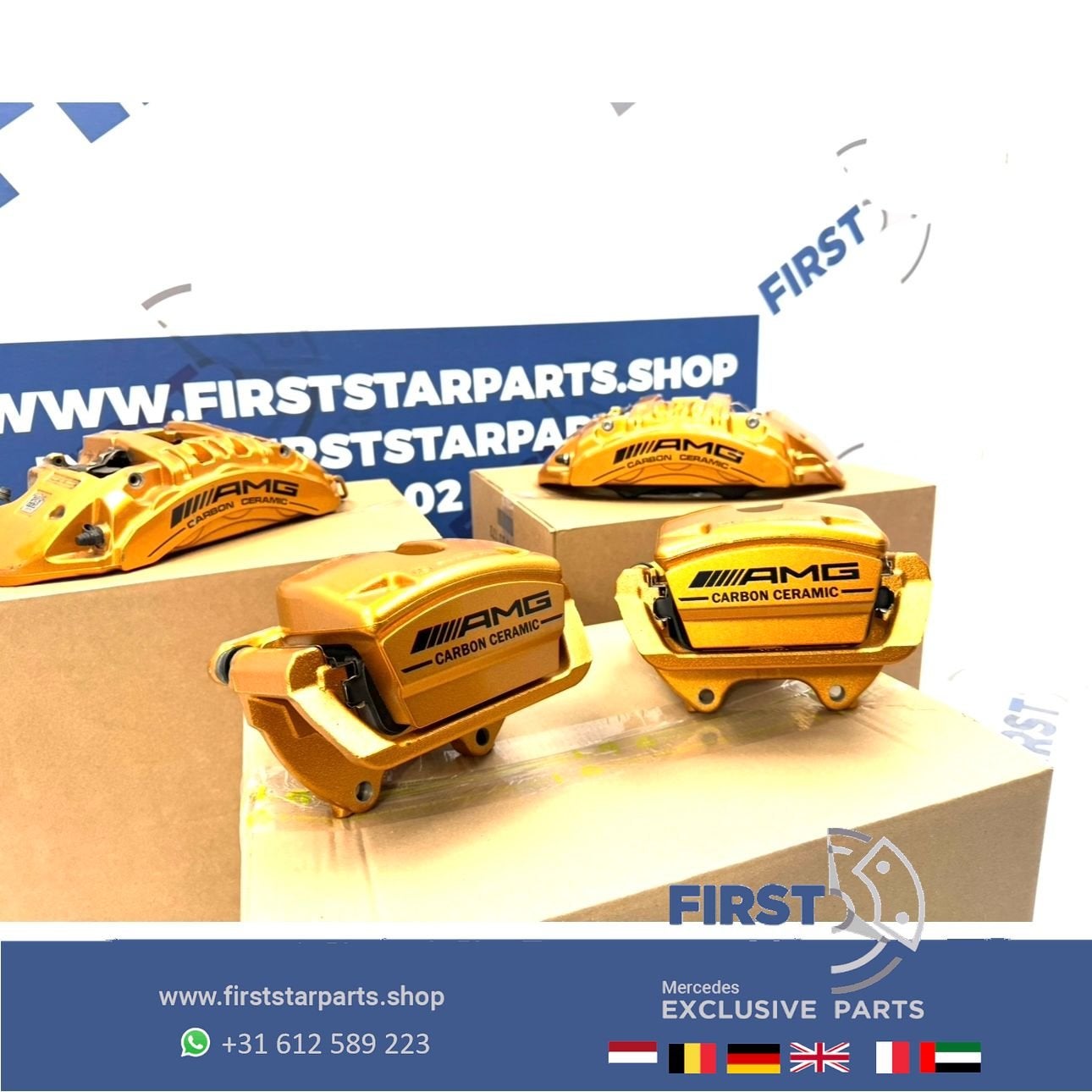 C63 E63 CLS63 GT63 S63 AMG Keramische Rem Set REMKLAUWEN A19, Gebruikt, -, Ophalen of Verzenden, -