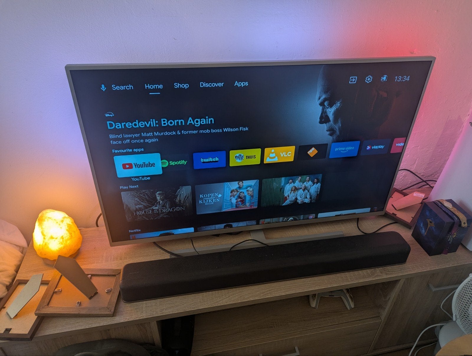 Philips Ambilight 43 inch TV + Sony Soundbar, Ophalen, Philips, Gebruikt, 50 Hz