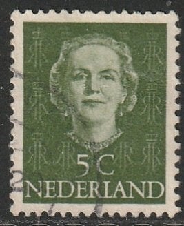 Nederland 1949 518 Juliana 5c, Gest, Ophalen of Verzenden, Na 1940, Gestempeld