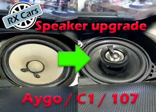 ❗ Speakers upgrade voor Toyota Aygo Citroen C1 107 + inbouw❗, Speakers, Nieuw, Ophalen of Verzenden, Speakers