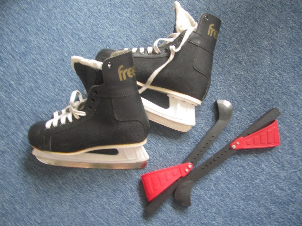 IJshockey Schaatsen, maat 43 + beschermers, Overige merken, Gebruikt, Ophalen of Verzenden, IJshockeyschaatsen