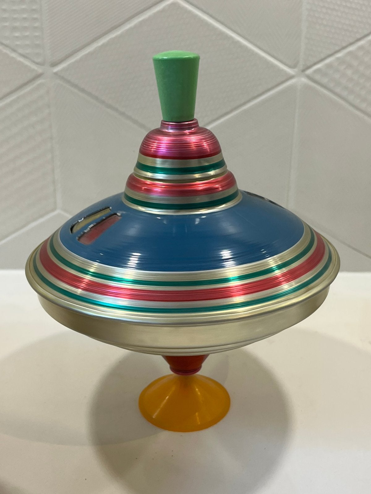 Blikken speelgoed Vintage tol Made in USSR + originele doos, Verzenden, Gebruikt