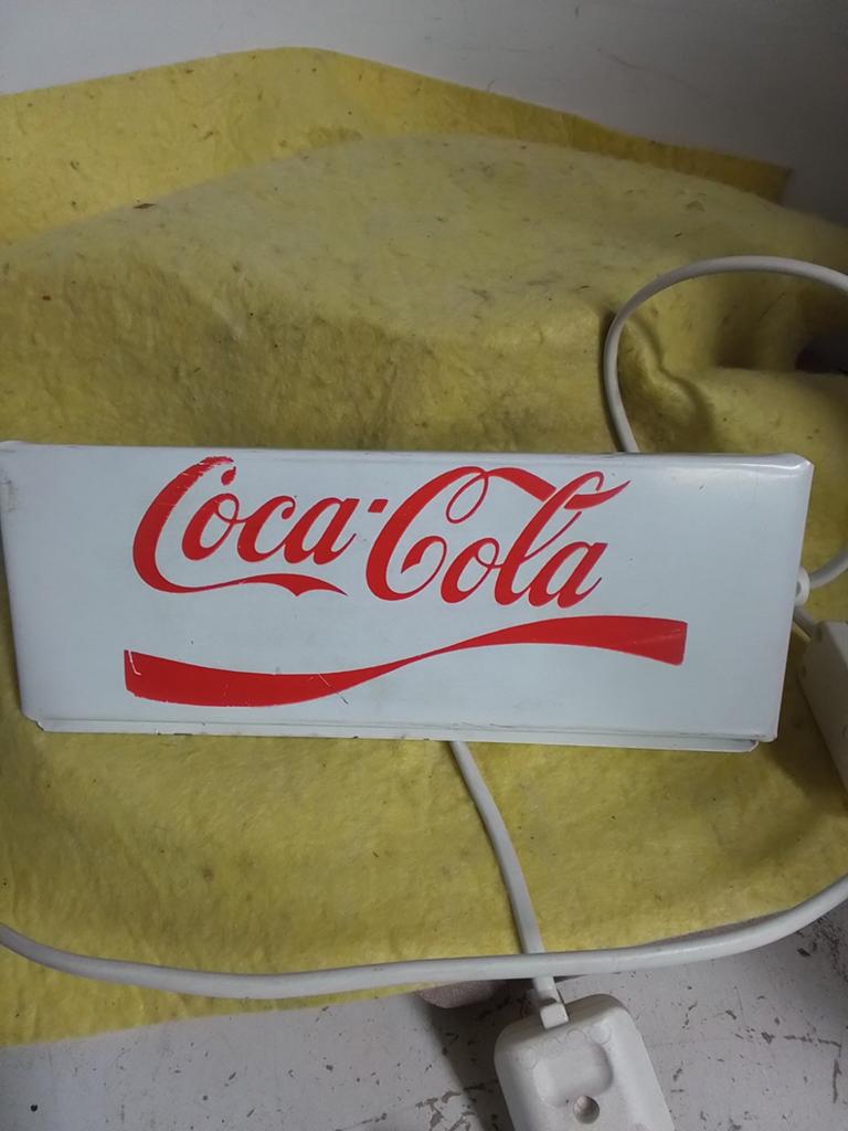 15158) Retro COCA-COLA   wandlamp, Verzamelen, Ophalen of Verzenden, Gebruiksvoorwerp