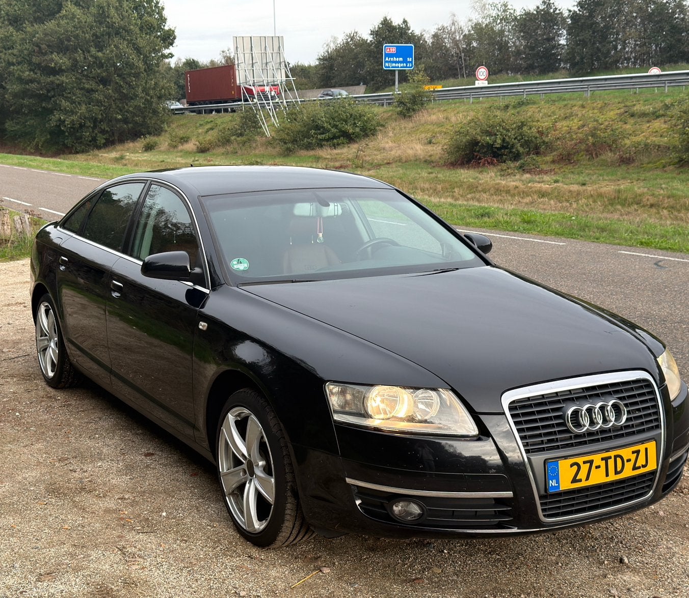 Audi A6 2.4 V6 130KW Multitronic 2006 Zwart, 1800 kg, Zwart, Overige kleuren, Particulier