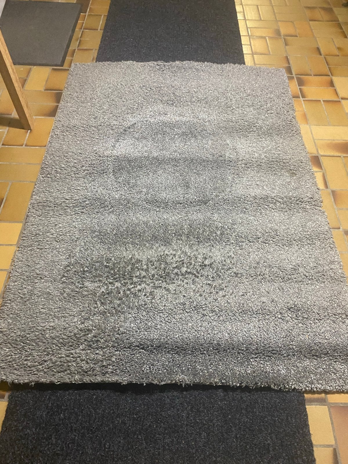 Mooi grijs vloerkleed, 200x140 cm, Ophalen, Gebruikt, 100 tot 150 cm, 150 tot 200 cm