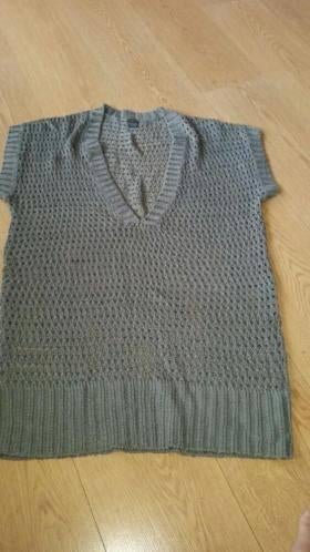 Gehaakte spencer maat XL, Kleding | Dames, Maat 46/48 (XL) of groter, Ophalen of Verzenden, MS Mode, Grijs
