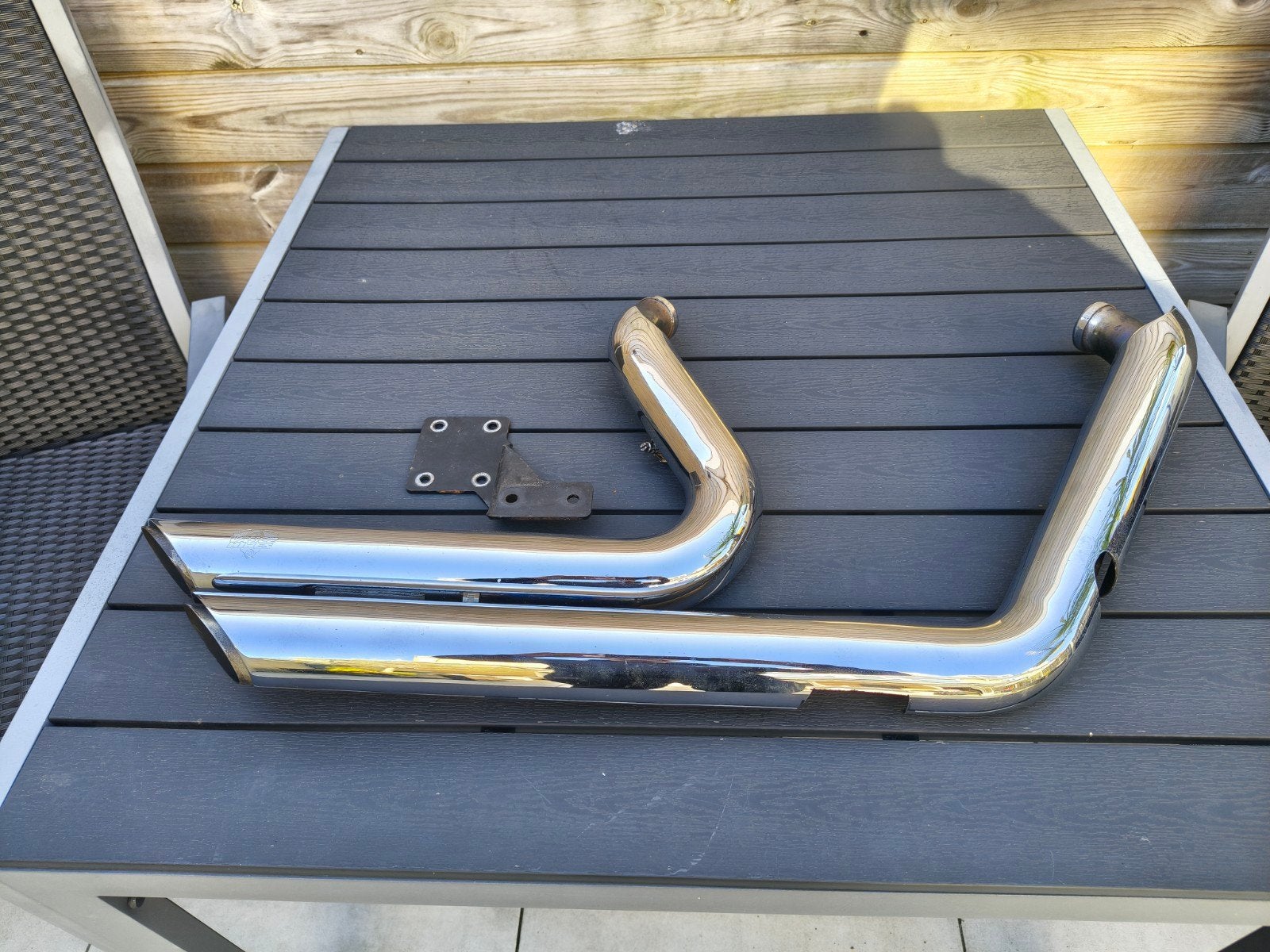 Vance & Hines Shortshots uitlaat voor Softails., Ophalen of Verzenden, Gebruikt