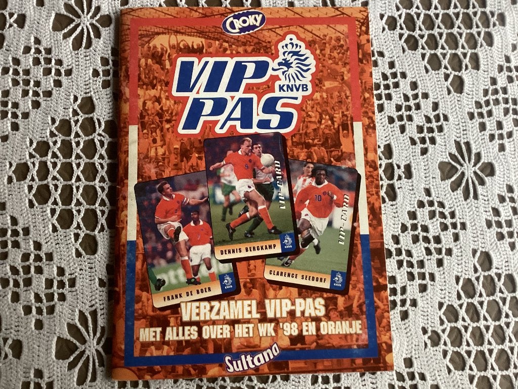 VIP PAS WK voetbal 98 en oranje CROKY chips Sultana, Ophalen of Verzenden, Gebruikt, Overige binnenlandse clubs