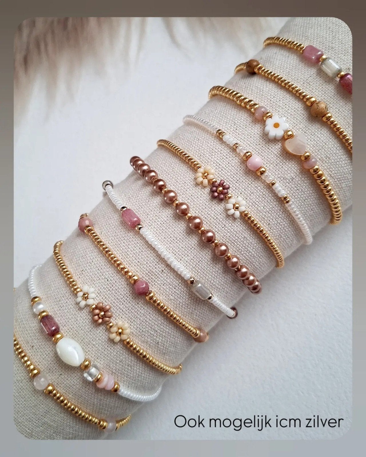 Nieuwe collectie! Armbandjes miyuki, parel, natuursteentjes, Overige kleuren, Nieuw, Ophalen of Verzenden, Dtx