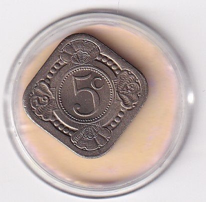 Curacao 5 Cent 1948  Zeer Goed, Postzegels en Munten, Munten | Nederland, Verzenden, Koningin Wilhelmina, 5 cent, Losse munt