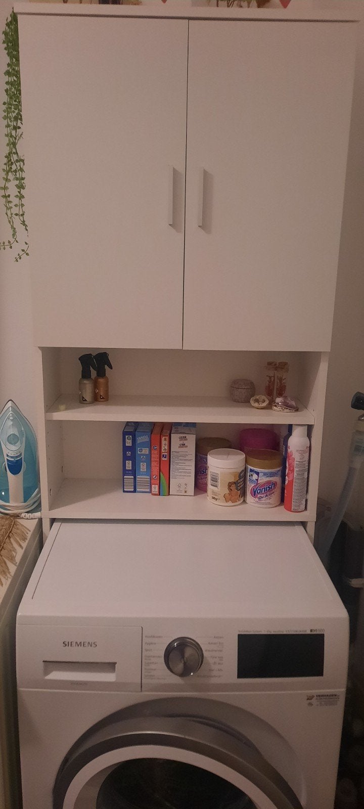 Wasmachine ombouw met opbergruimte, Ophalen, Gebruikt, 1200 tot 1600 toeren, 85 tot 90 cm