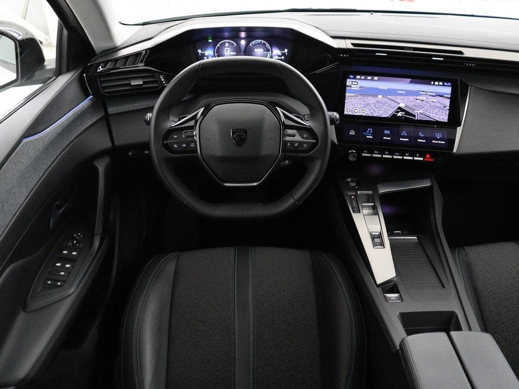 Peugeot 308 1.6 HYbrid 180 Allure Pack Business | Half leder, Auto's, Peugeot, Gebruikt, 4 cilinders, 181 pk, Leder en Stof