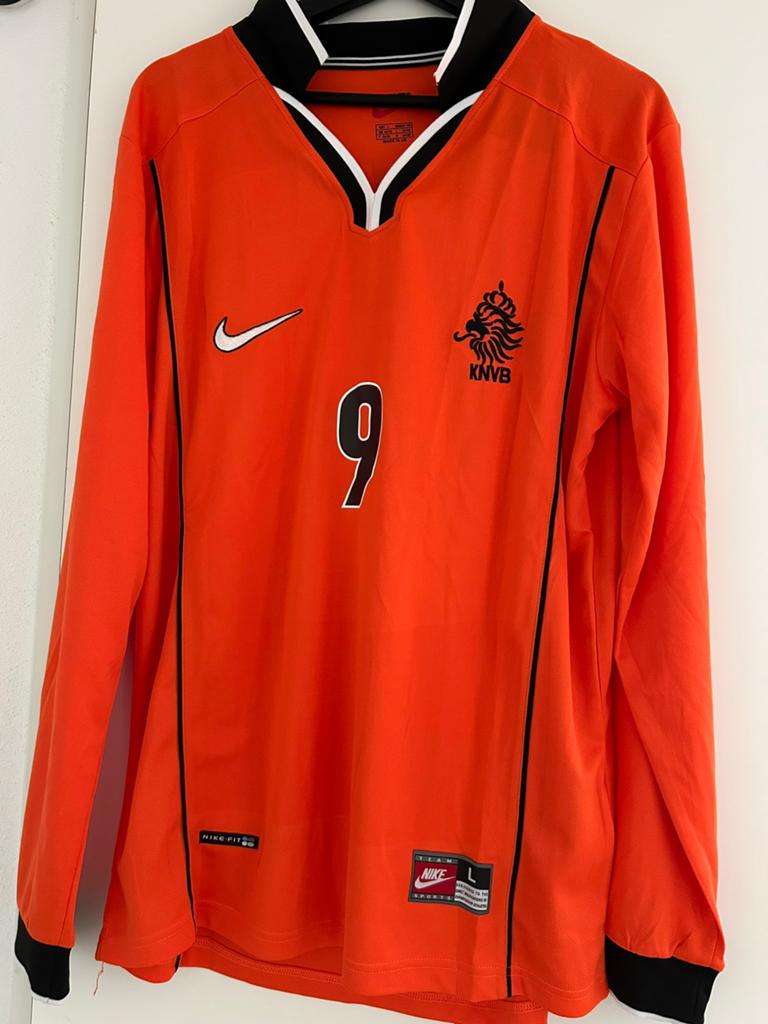 Kluivert Nederland 1998 Retro Shirt, Maat L, Ophalen of Verzenden, Nieuw, Shirt