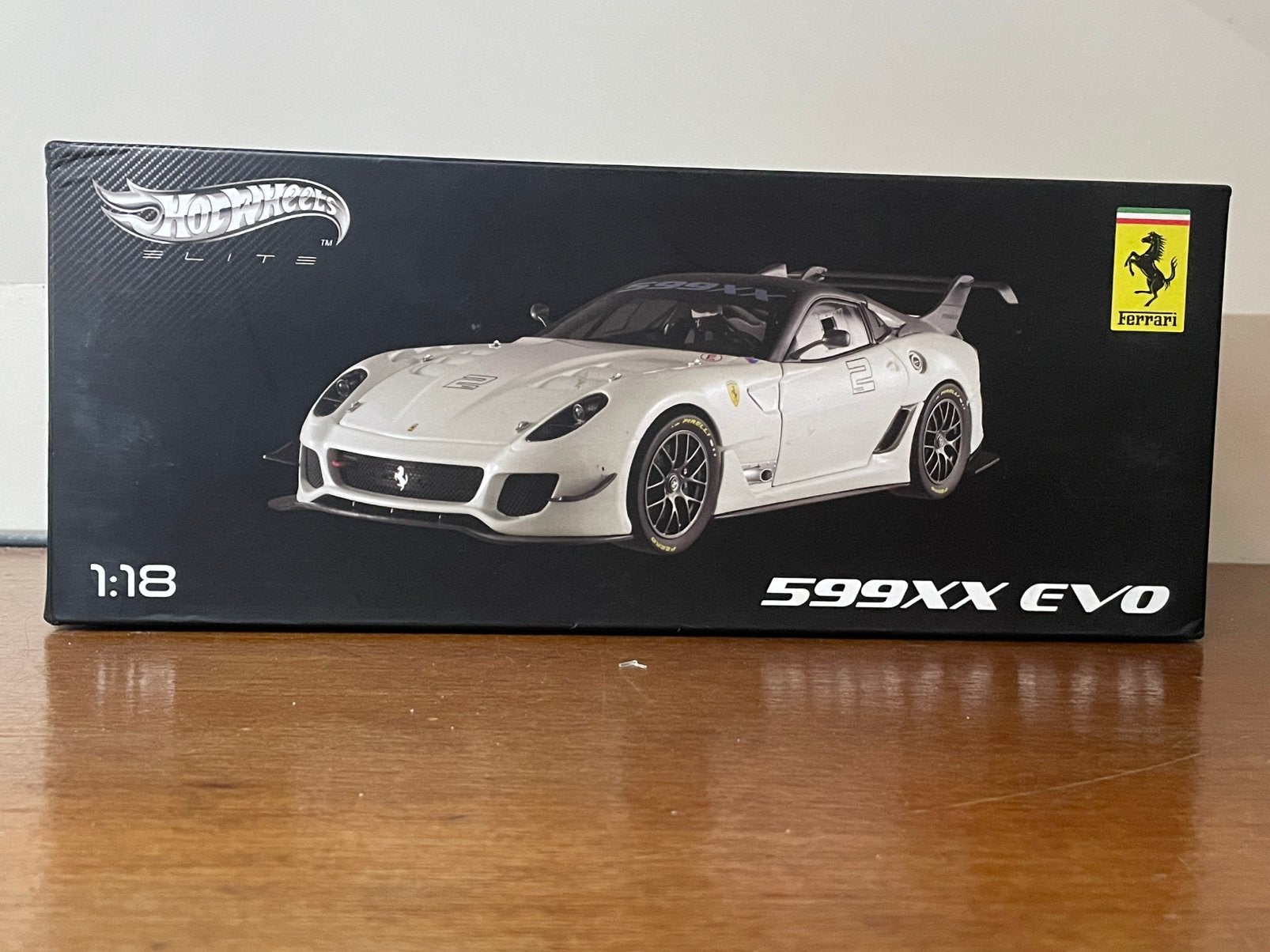 Hotwheels Elite Ferrari 599XX EVO VERPAKKING, Ophalen, Zo goed als nieuw, Hot Wheels