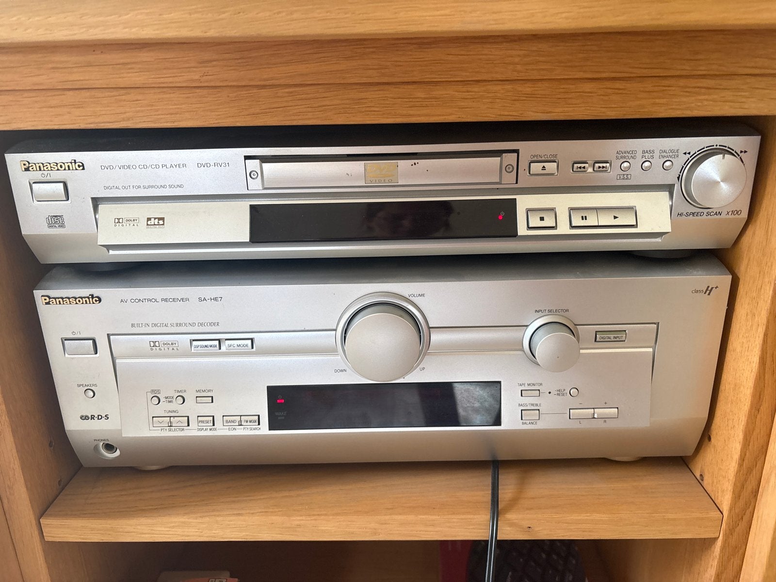 Panasonic DVD/CD-speler & AV-receiver met Philips speakers, Ophalen, Philips, Gebruikt, Losse componenten