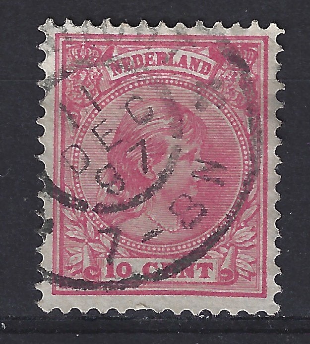 NVPH 37 gebruikt Wilhelmina 1891 : OUD NEDERLAND per stuk, Postzegels en Munten, Postzegels | Nederland, Ophalen of Verzenden