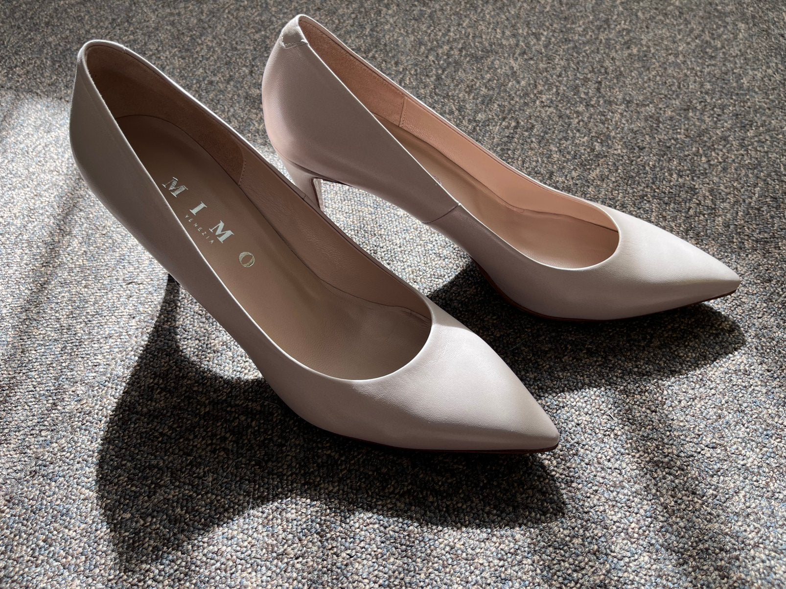 Elegante Trouwschoenen van Mimo Venezia - Maat 43,5, Kleding | Dames, Schoenen, Nieuw, Schoenen met lage hakken, Beige, Verzenden