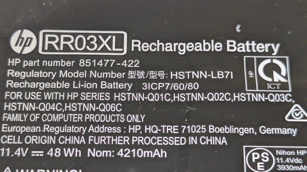 HP RR03XL Laptop Accu voor ProBook 450 G5 - 48Wh, Ophalen of Verzenden
