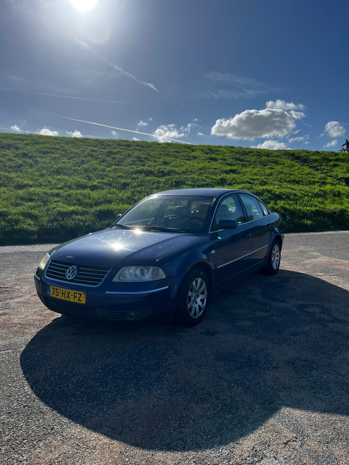 Volkswagen Passat 2.0 85KW 2002 Blauw, Auto's, Voorwielaandrijving, 4 cilinders, 1984 cc, Blauw