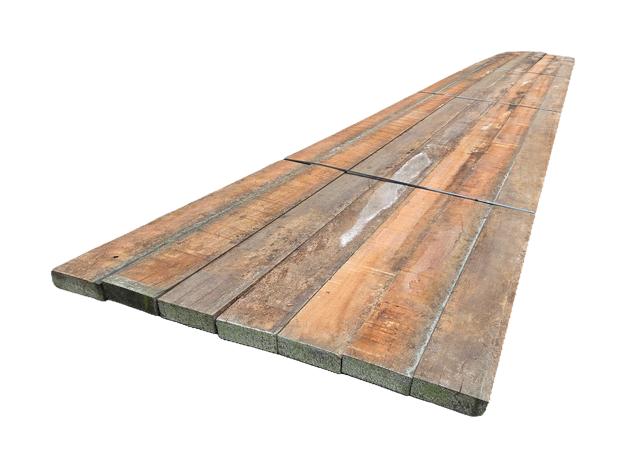 7 Hardhouten balken 4.7x14.5 cm / 8 meter lang - nr: HB93, Tuin en Terras, Palen, Balken en Planken, Ophalen, 250 cm of meer, Balken