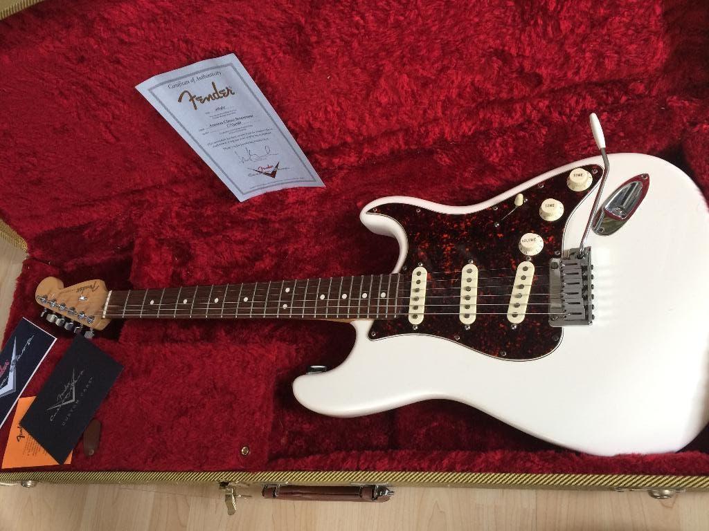 Fender custom shop american classic 1993, Ophalen, Zo goed als nieuw, Solid body, Fender