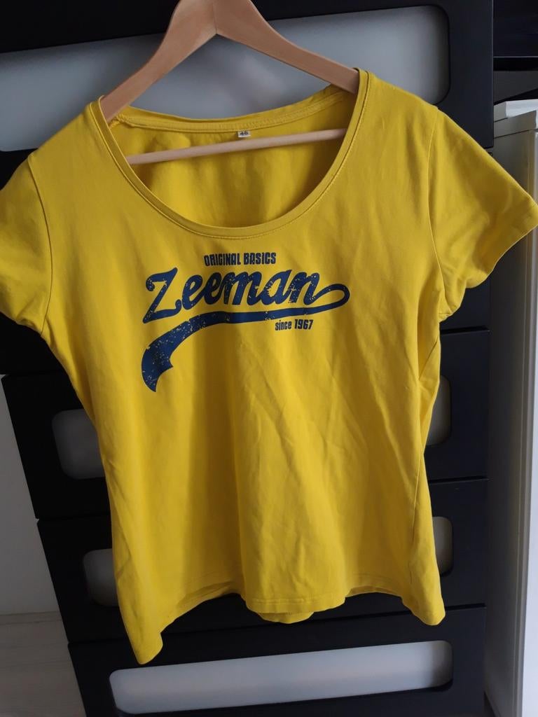 Original Zeeman t-shirt, Kleding | Dames, T-shirts, Geel, Maat 46/48 (XL) of groter, Ophalen of Verzenden, Zo goed als nieuw