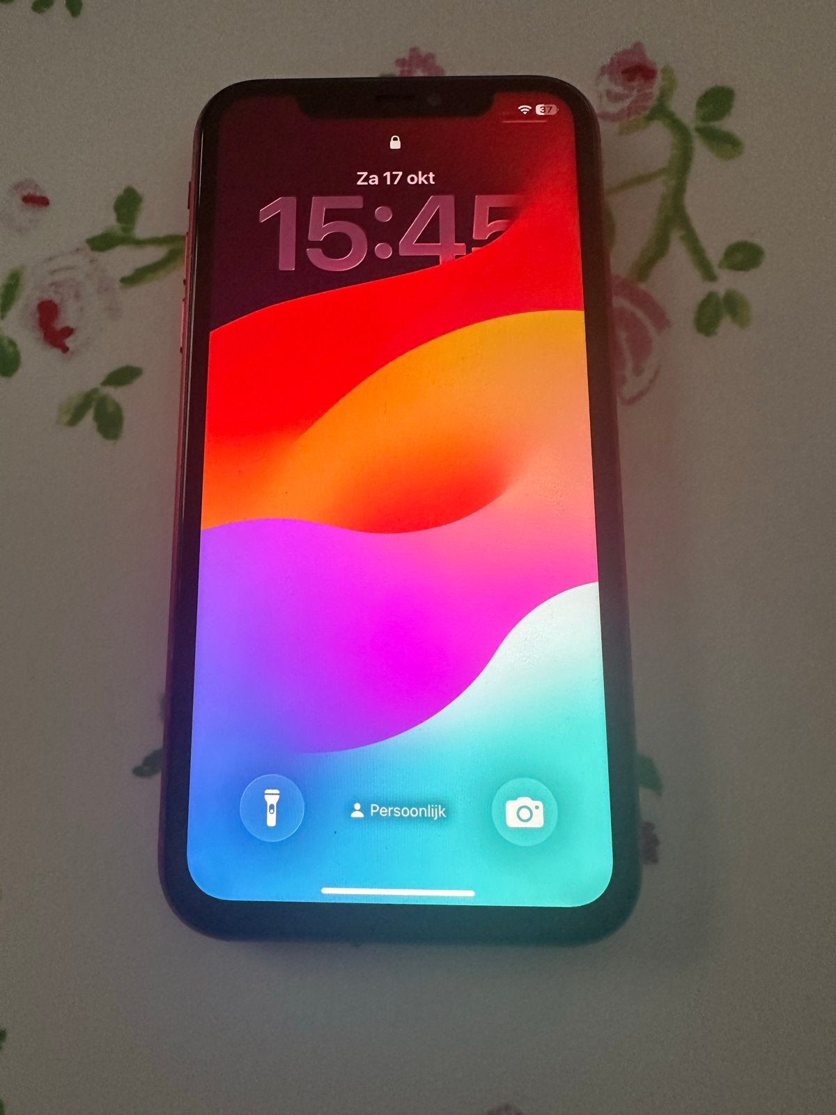 iPhone 11 128GB Rood - Nieuwe batterij, barst achterkant, Telecommunicatie, Rood, 128 GB, Gebruikt, IPhone 11