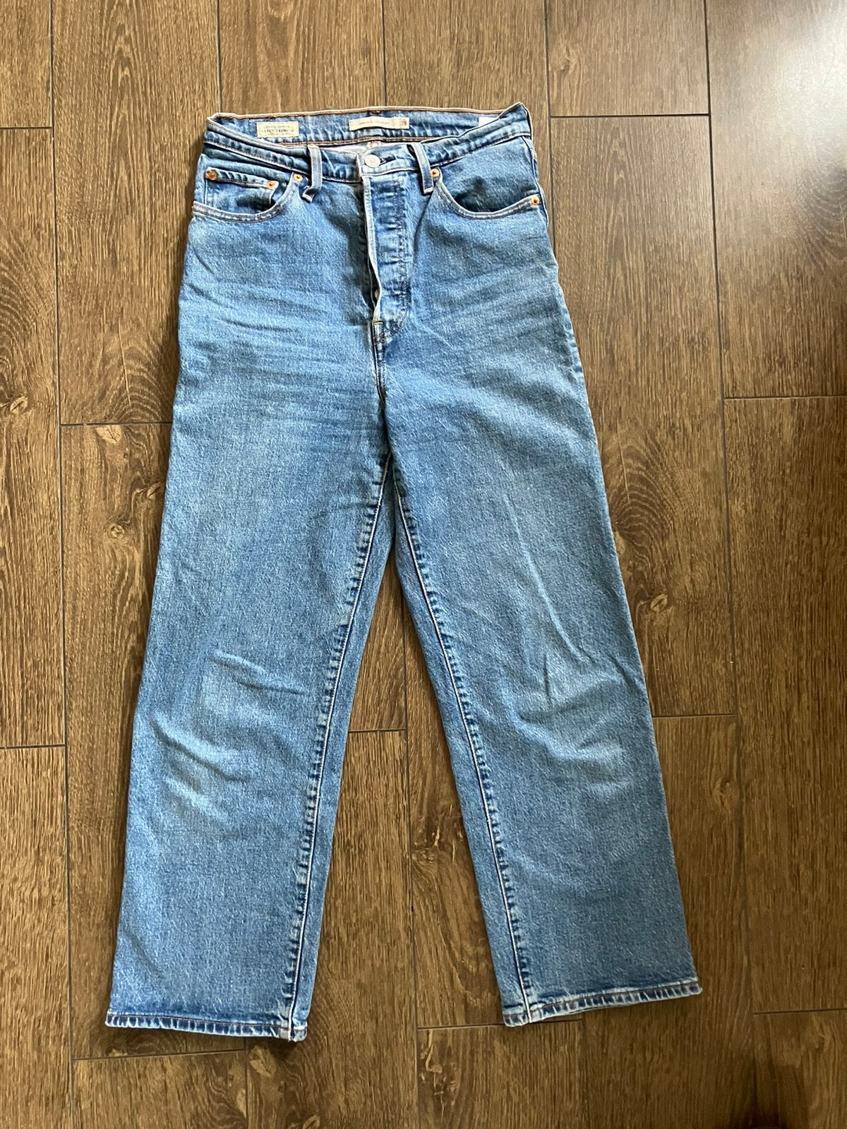 Levis ribcage W28, Ophalen of Verzenden, Zo goed als nieuw, Blauw, W28 - W29 (confectie 36)