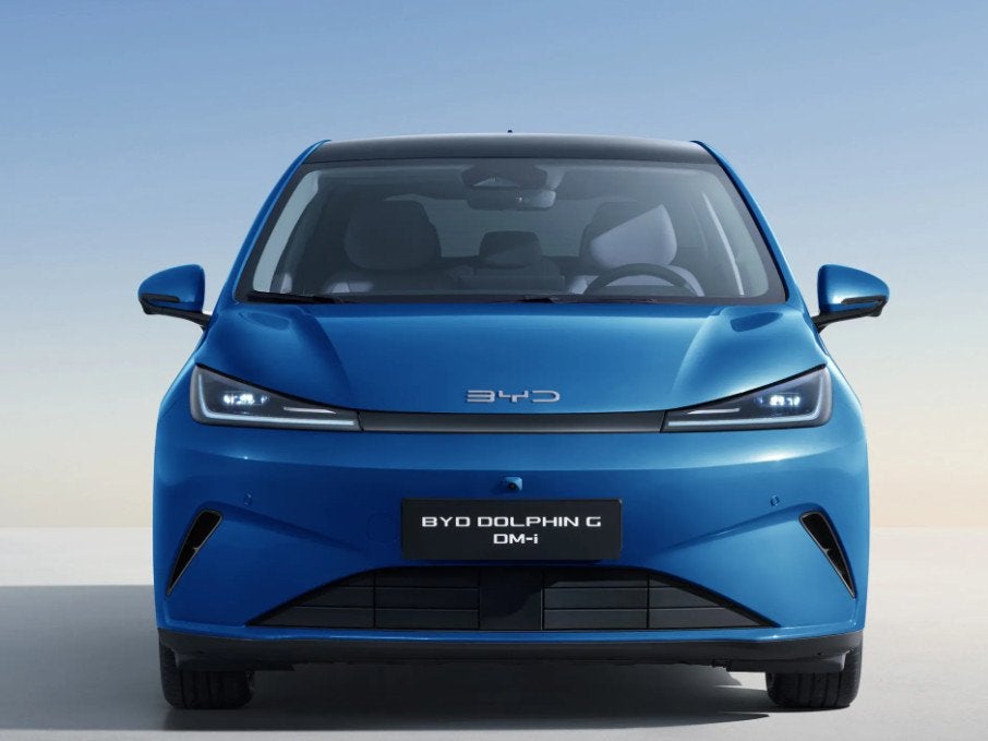 BYD DOLPHIN G 1.5L DM-i Comfort | 105km elektrisch | Panoram, Auto's, BYD, Dolphin, 4 cilinders, Blauw, Leder en Stof