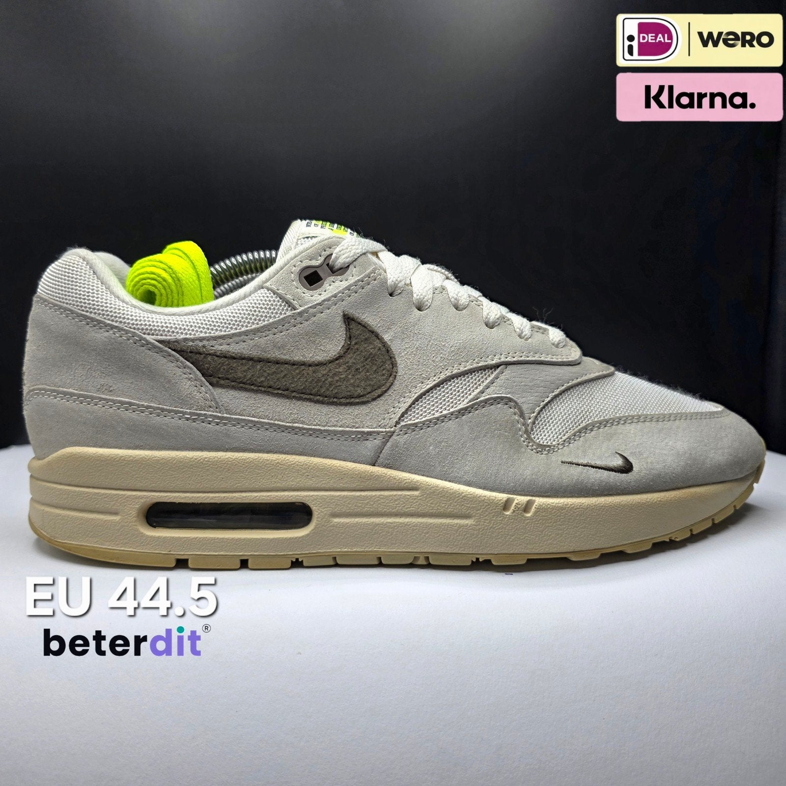 Nike Air Max 1 'Sail Ironstone' Maat: 44.5, Nike air max, Ophalen of Verzenden, Nike, Nike