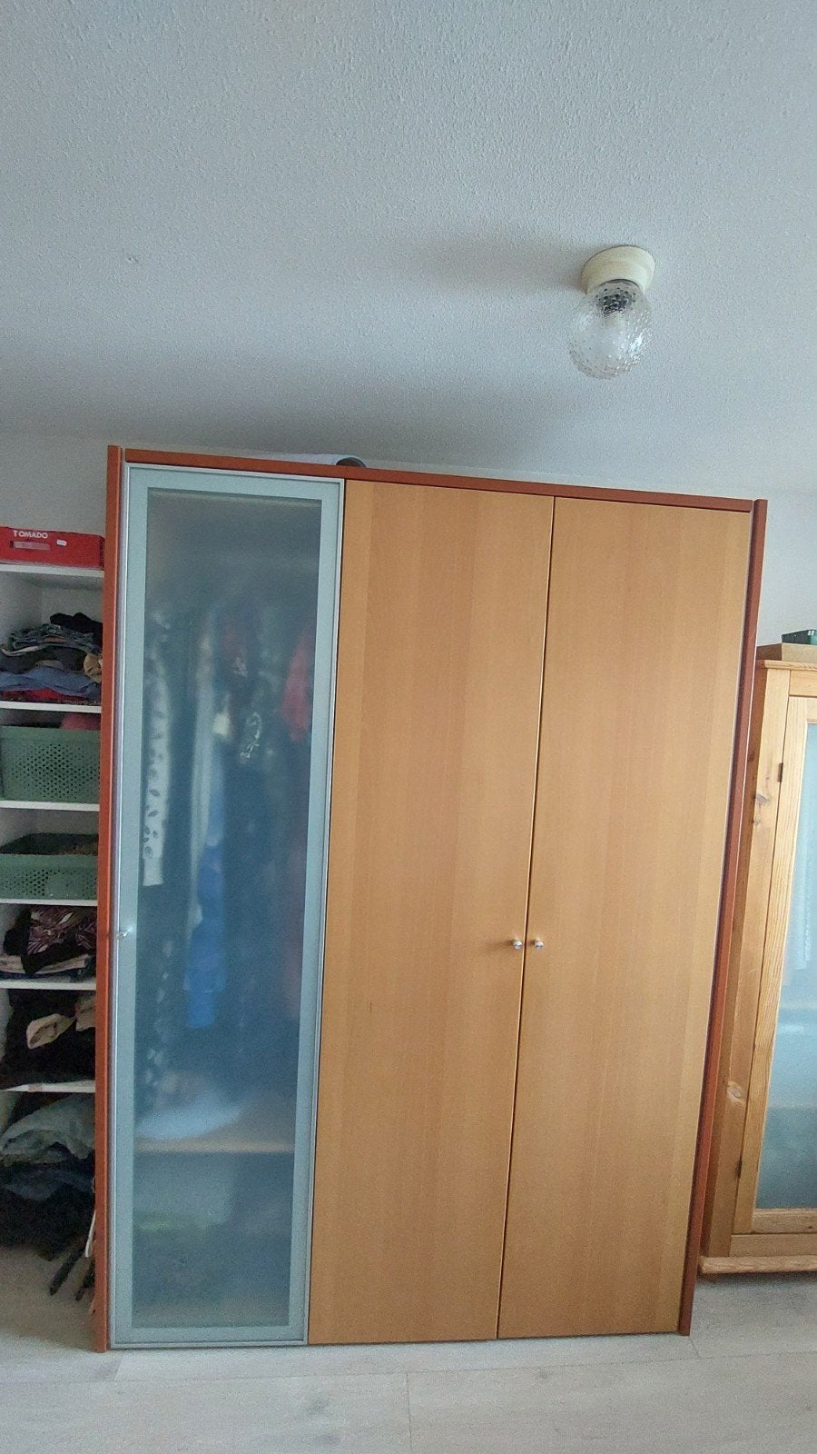 Bijna gratis Hülsta (de)montabele Kledingkast 150x60x220 cm, Ophalen, Met deur(en), 150 tot 200 cm, Beuken