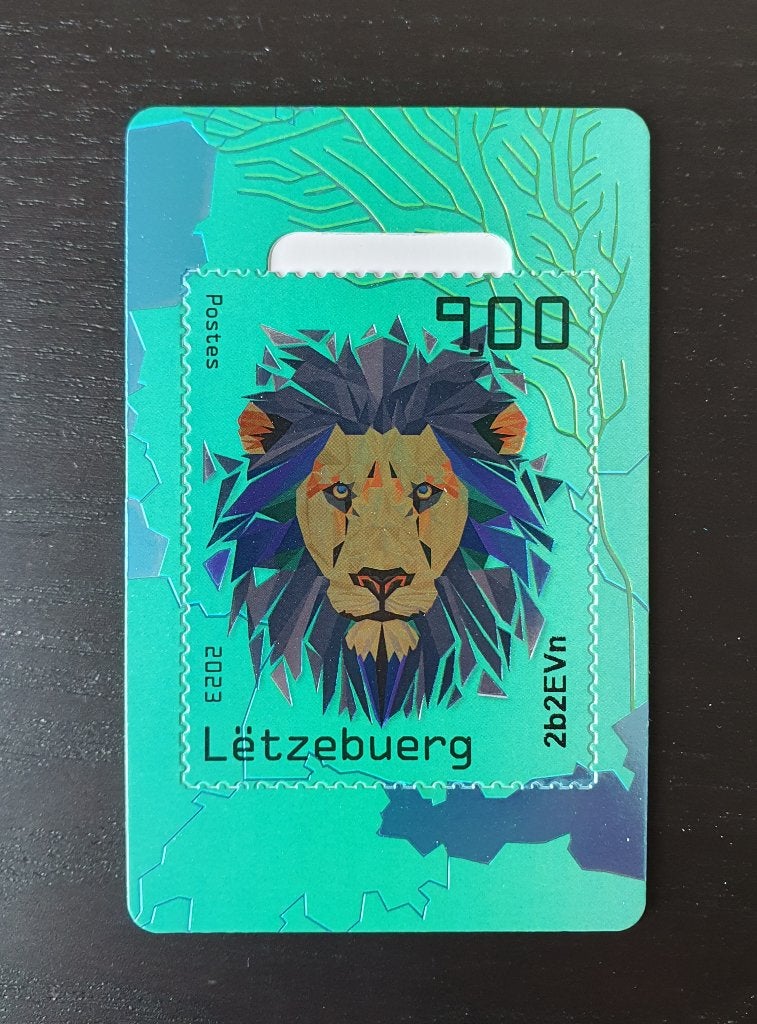 Luxemburg 2023 Leeuw Michel blok 52 Crypto - nft kleur grijs, Verzenden, Luxemburg, Postfris