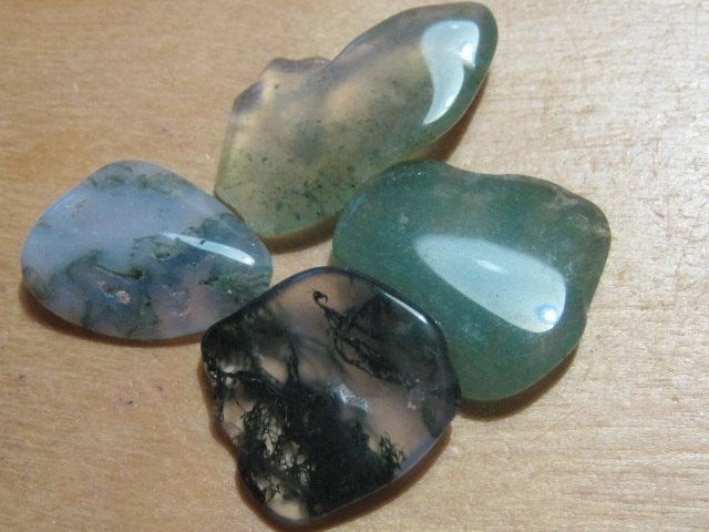 e. 3x 4 stuks edelstenen MOSAGAAT (8), Sieraden, Tassen en Uiterlijk, Edelstenen, Verzenden, Nieuw