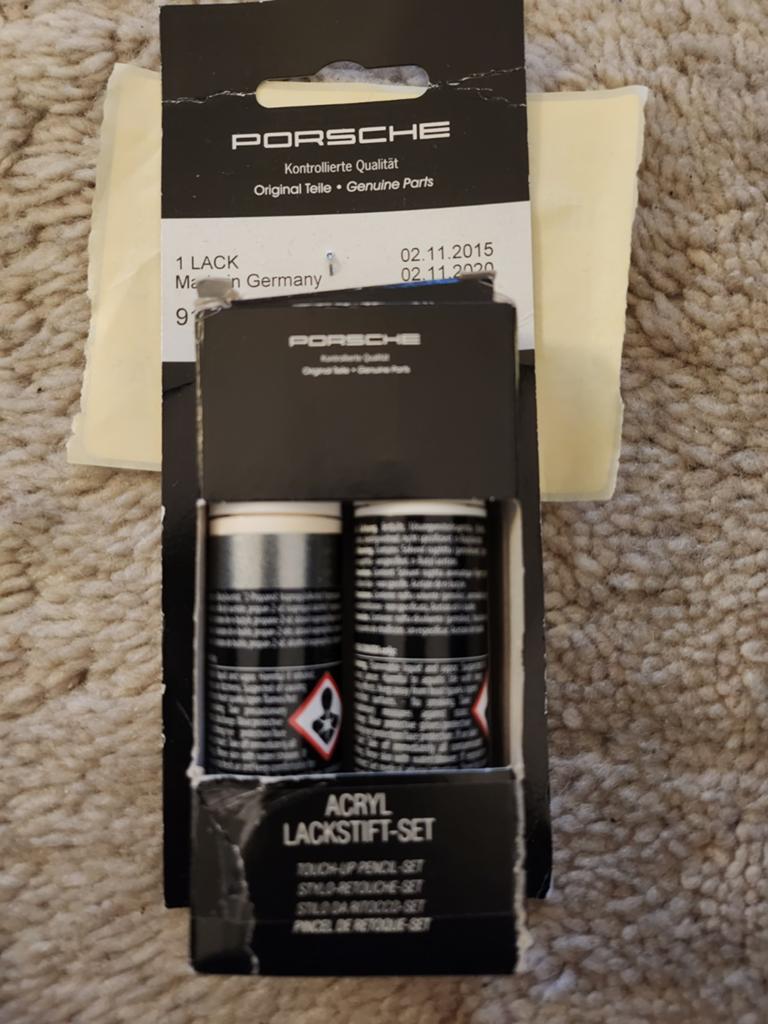 Set van 2 originele Porsche acryl lakstiften, Ophalen of Verzenden