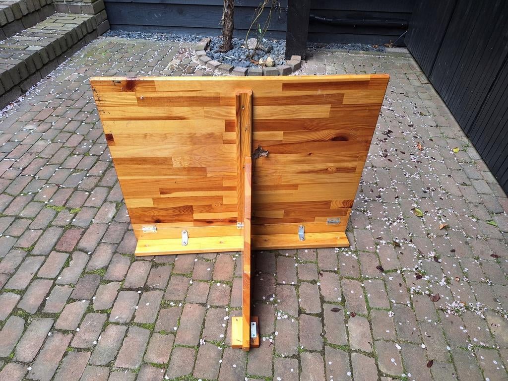 Gratis opvouwbare houten klaptafel - wandmontage mogelijk, Huis en Inrichting, Bureaus, Ophalen of Verzenden, Gebruikt