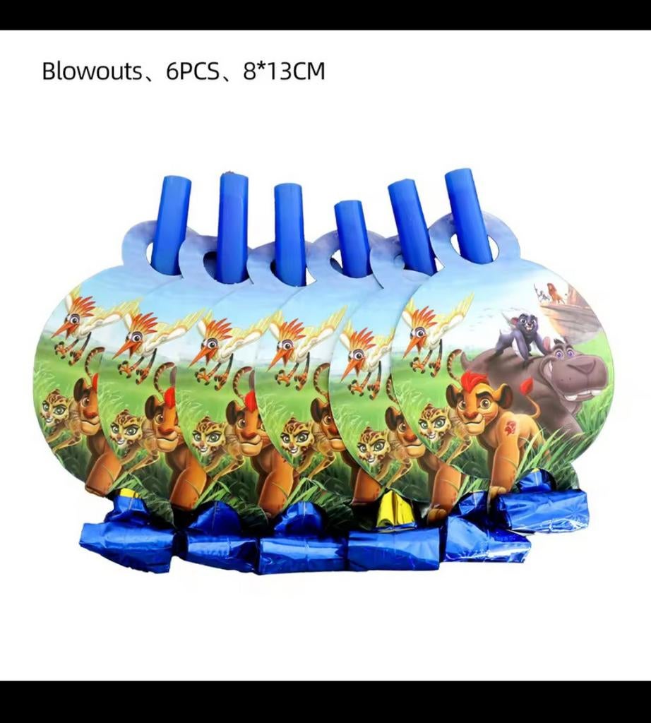 The lion King Toeters - 6 stuks voor kinderfeestjes, Ophalen of Verzenden, Nieuw, Feestartikel, Verjaardag