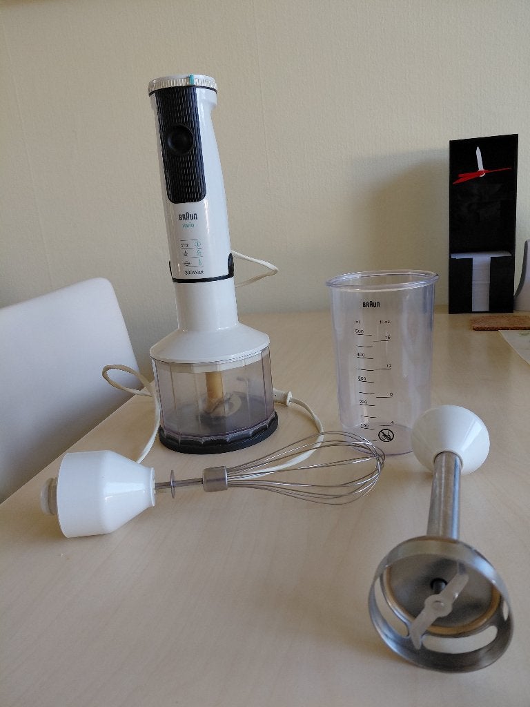 Te koop uitstekende Braun staafmixer, Ophalen, 3 snelheden of meer, Zo goed als nieuw, Vaatwasserbestendig