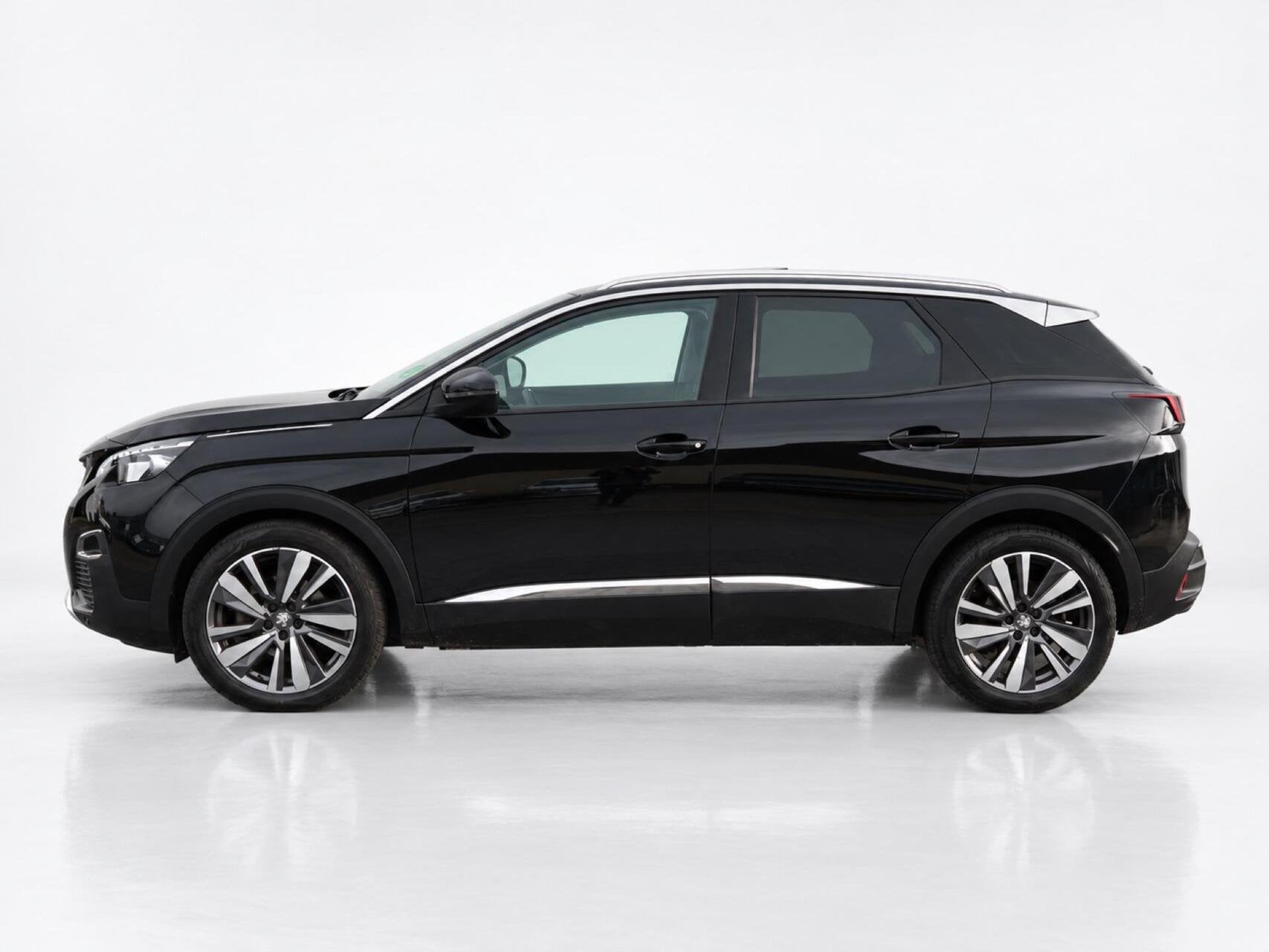 Peugeot 3008 1.2 PureTech 130pk Automaat Premium | Panoramad, Auto's, Gebruikt, 1199 cc, Leder en Stof, Zwart