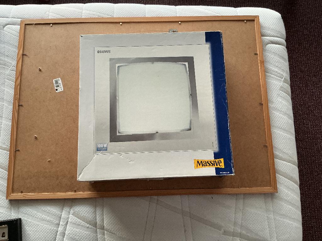 Verlichting plafondlamp  100 watt, Huis en Inrichting, Lampen | Plafondlampen, Ophalen of Verzenden, Nieuw, Glas, Modern