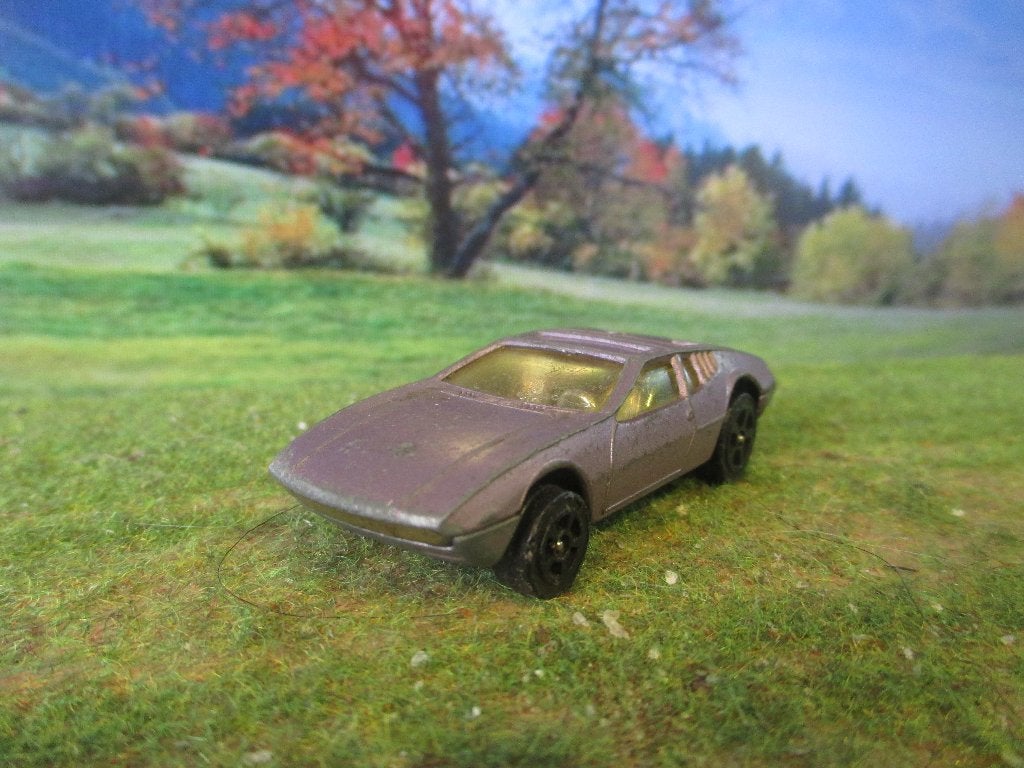De Tomaso Mangusta - Corgi Juniors metallic-violet, Ophalen of Verzenden, Gebruikt, Auto