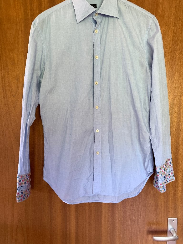 Vintage Paul Smith overhemd maat S, Paul Smith, Blauw, Ophalen of Verzenden, Zo goed als nieuw