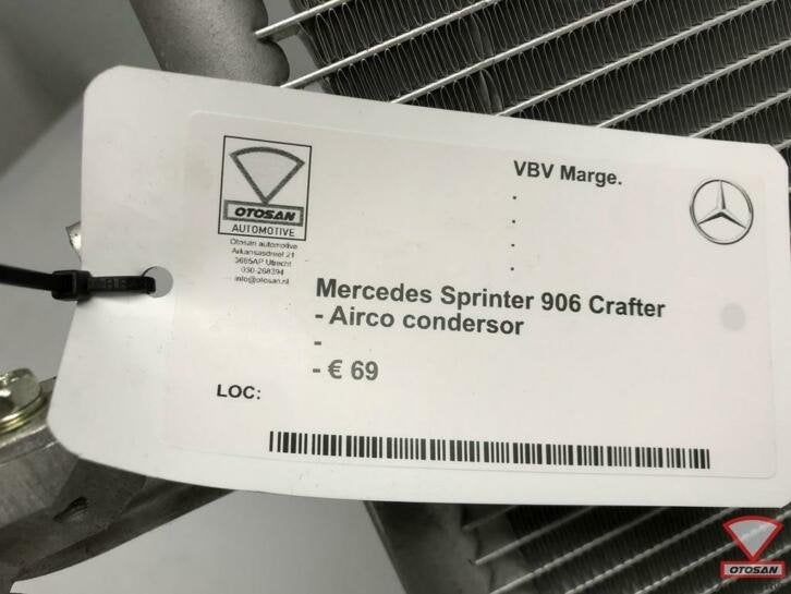 mercedes sprinter 906 crafter airco condensor, Gebruikt, Mercedes-Benz AG, Mercedes-Benz, Ophalen of Verzenden