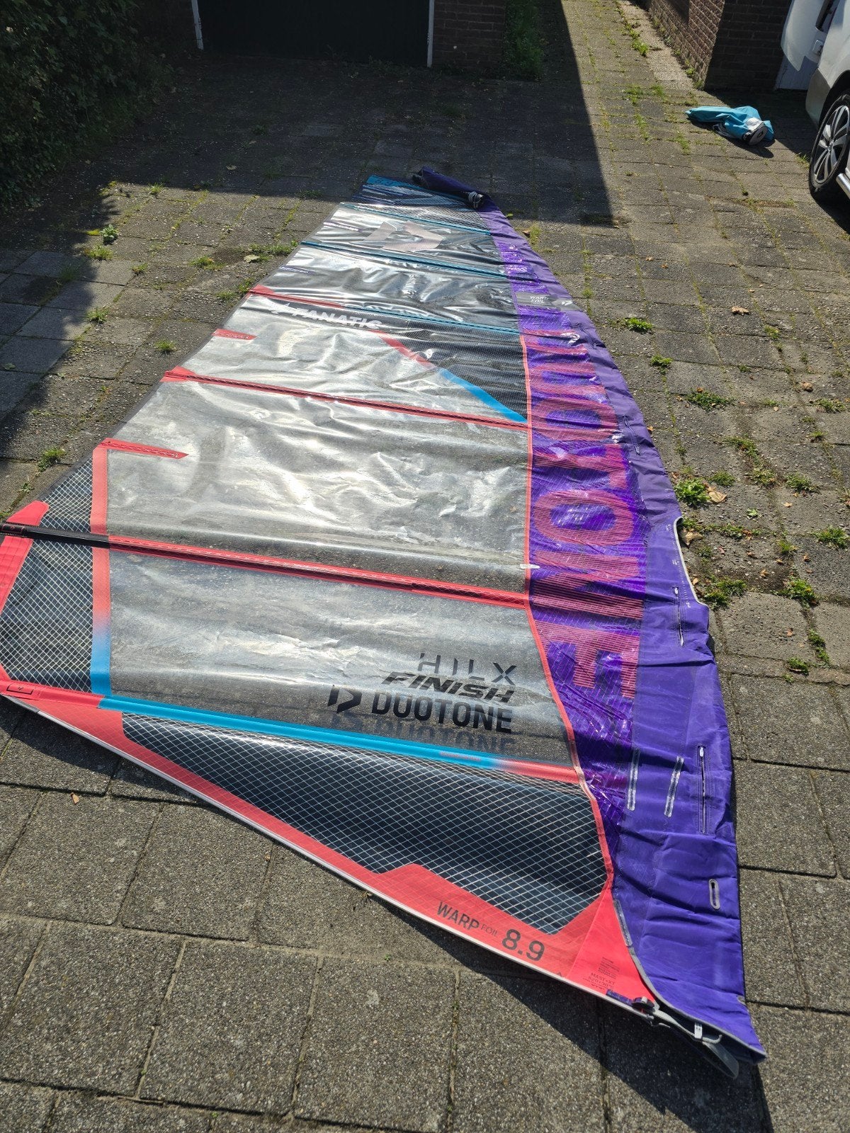 Duotone Warp Foil 8.9m² windsurfzeil, Watersport en Boten, Ophalen, Zo goed als nieuw, Zeil, Duotone